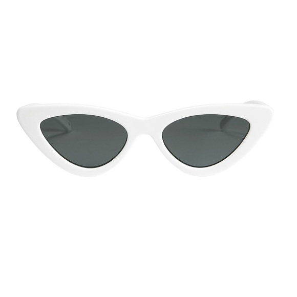 White Cat Eye Sunglasses - Picture 3 of 5